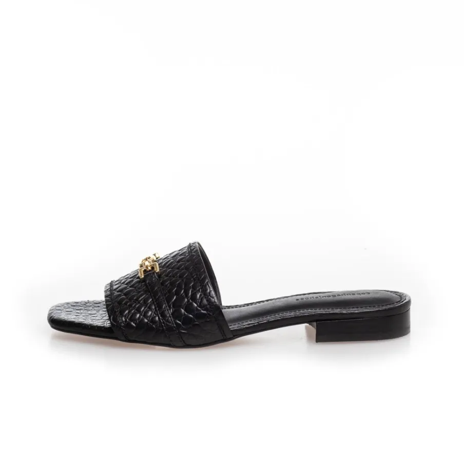 Copenhagen Shoes Flade Sandaler^SUNSHINE GIRLS CRC. - Black