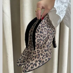 Copenhagen Shoes Støvler Med Hæl|Ankelstøvler^SUS 21 LEP. - Brown Leopard Sus21 leopard heels brown leopard