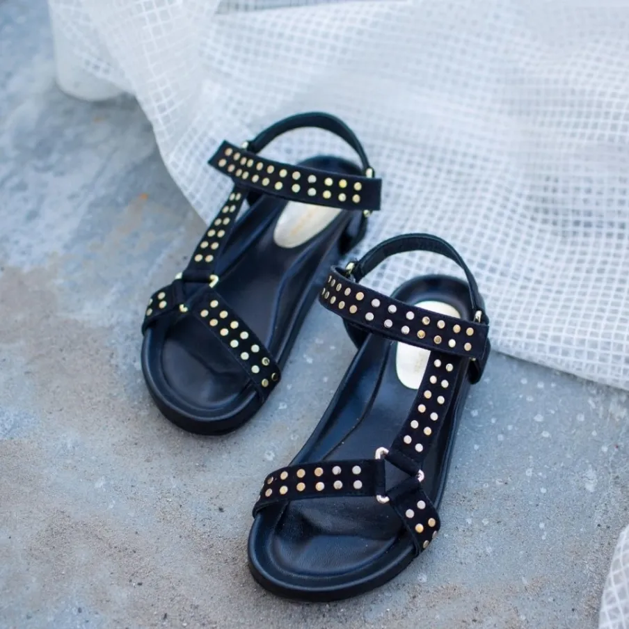 Copenhagen Shoes Flade Sandaler^SWEAT - Black Sweatsandal black