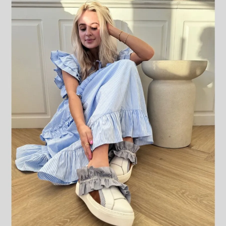 Copenhagen Shoes Sneakers^TAKE ME THERE - WHITE/COGNAC White cognac