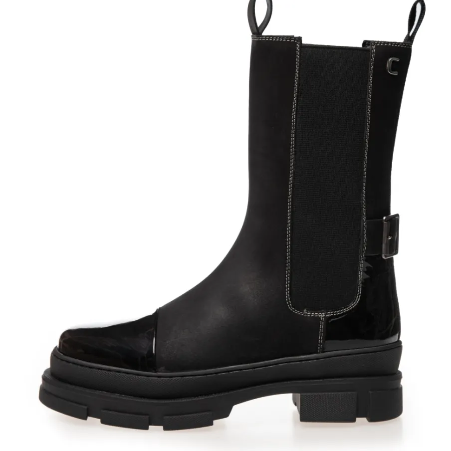 Copenhagen Shoes Chelsea Boots|Ankelstøvler^THE BELIVE BOOT - Black Patent Thebelive boot boots black patent