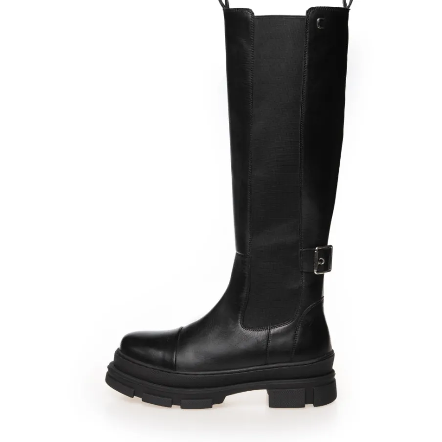 Copenhagen Shoes Lange Støvler^THE FOLLOW BOOT - Black