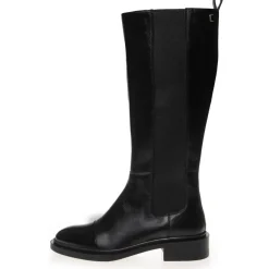 Copenhagen Shoes Lange Støvler^THE LOVE BOOT PATENT / TOE - Black