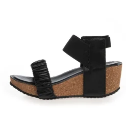 Copenhagen Shoes Sandaler Med Kilehæle^THE MOMENTS - BLACK Themoments sandaler med kilehael black