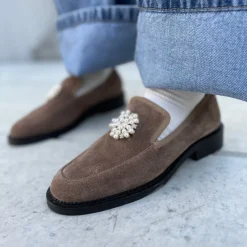 Copenhagen Shoes Loafers^THE SHINE LOAFER SUEDE - TABACCO (DODO) Tabacco dodo