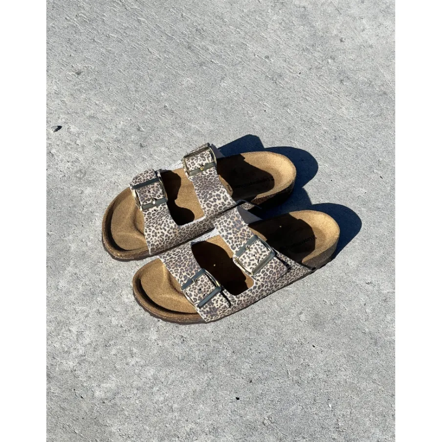 Copenhagen Shoes Flade Sandaler^VALERIE LEP. - Brown leopard