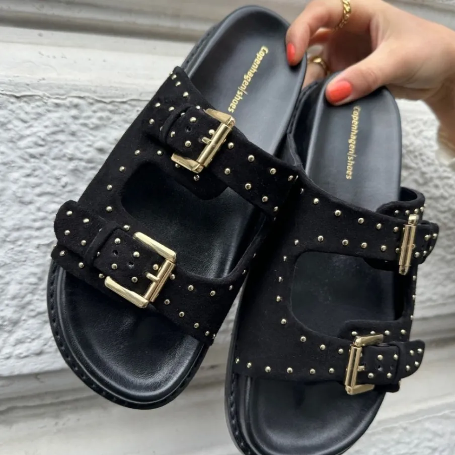 Copenhagen Shoes Flade Sandaler^WALK AROUND - Black