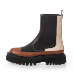 Copenhagen Shoes Chelsea Boots|Ankelstøvler^WALKING - BLACK TAN Walkingboot black tan