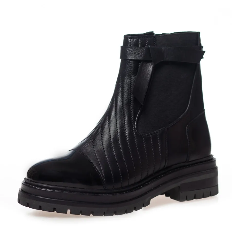Copenhagen Shoes Chelsea Boots|Ankelstøvler^WHEN AUTUMN COMES - BLACK PATENT Whenautumn comes boot black patent