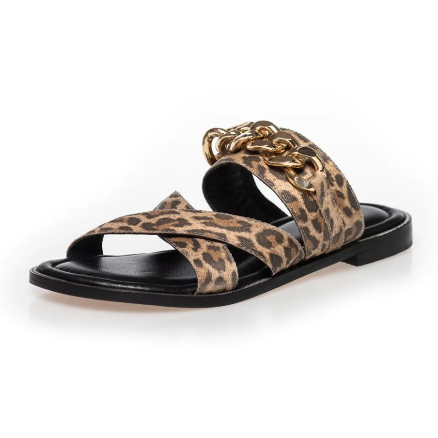 Copenhagen Shoes Flade Sandaler^WHEN I FLY - LEP. - Leopard
