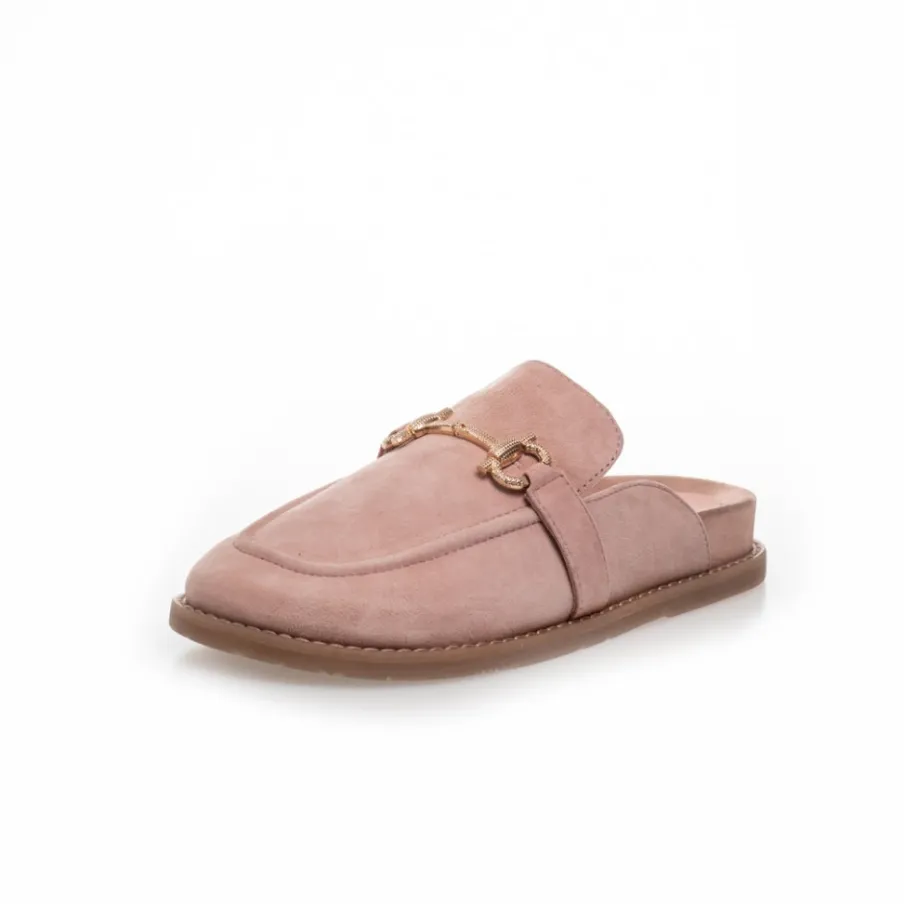 Copenhagen Shoes Mules · Slip Ins^WHO I AM - SUEDE - PAPAYA Whoi am suede pre delivery 25 5 loafer papaya