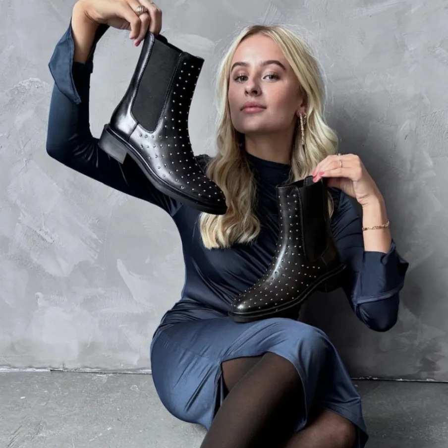 Copenhagen Shoes Ankelstøvler^WOMEN SUPPORT WOMEN - BLACK Womensupport women stoevler black