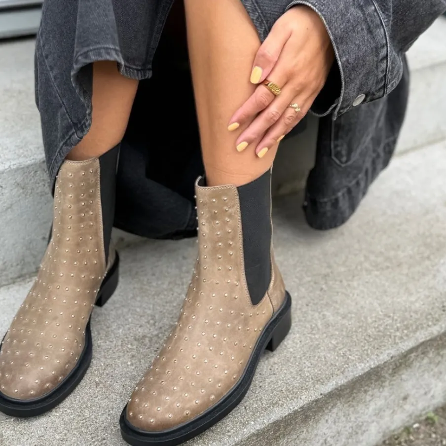 Copenhagen Shoes Ankelstøvler^WOMEN SUPPORT WOMEN - TABACCO (GREY) Womensupport women stoevler tabacco grey