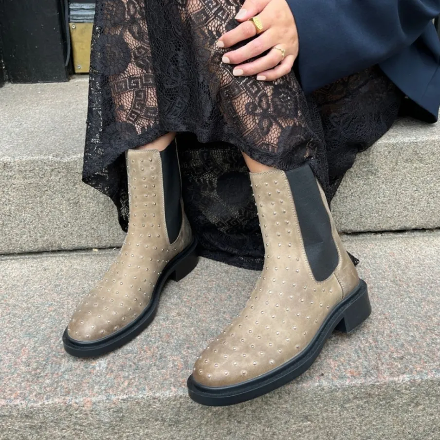 Copenhagen Shoes Ankelstøvler^WOMEN SUPPORT WOMEN - TABACCO (GREY) Womensupport women stoevler tabacco grey