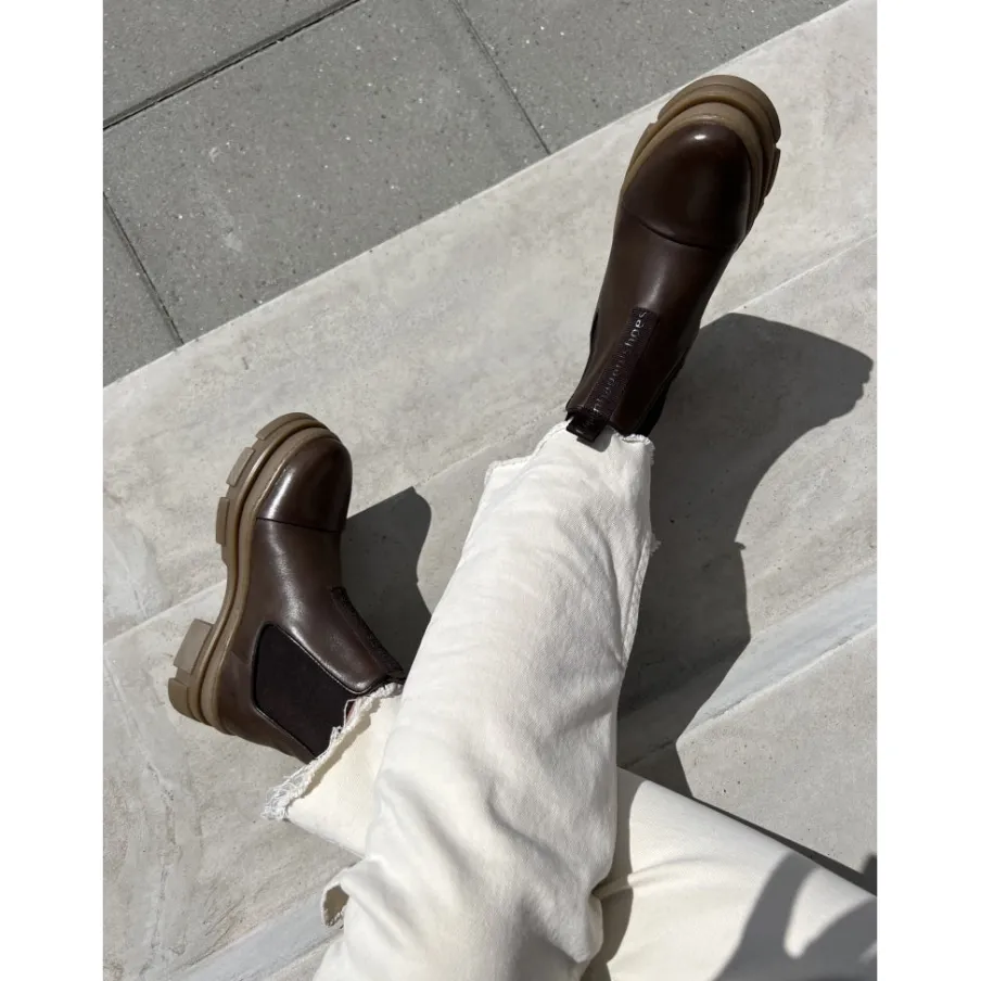 Copenhagen Shoes Ankelstøvler|Chelsea Boots^YOU AND ME LOW 22 - Dark Brown Youand me low 22 boot dark brown