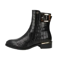 Copenhagen Shoes Ankelstøvler^YOU CAN FLY - BLACK Youcan fly crocco boot black